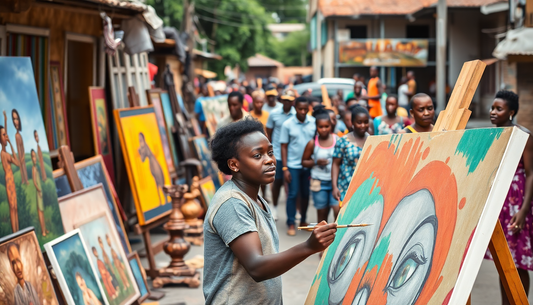 Cameroon Marketplace L'essor de l'industrie des arts créatifs au Cameroun L'industrie des arts créatifs au Cameroun connaît une croissance remarquable ces dernières années. Que ce soit dans les domaines de la musique, de la peinture, de la sculpture, du c