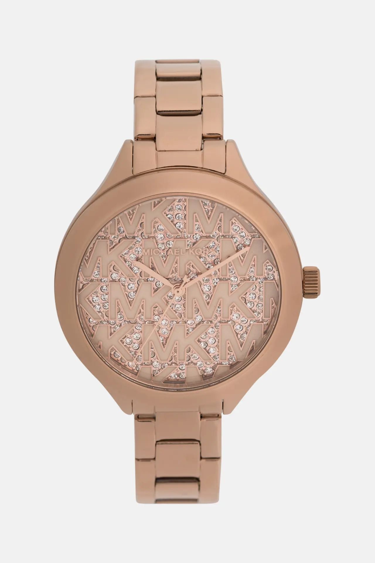 Montre Femmes Michael Kors cadran rose avec garniture de pierres précieuses avec détails de logo